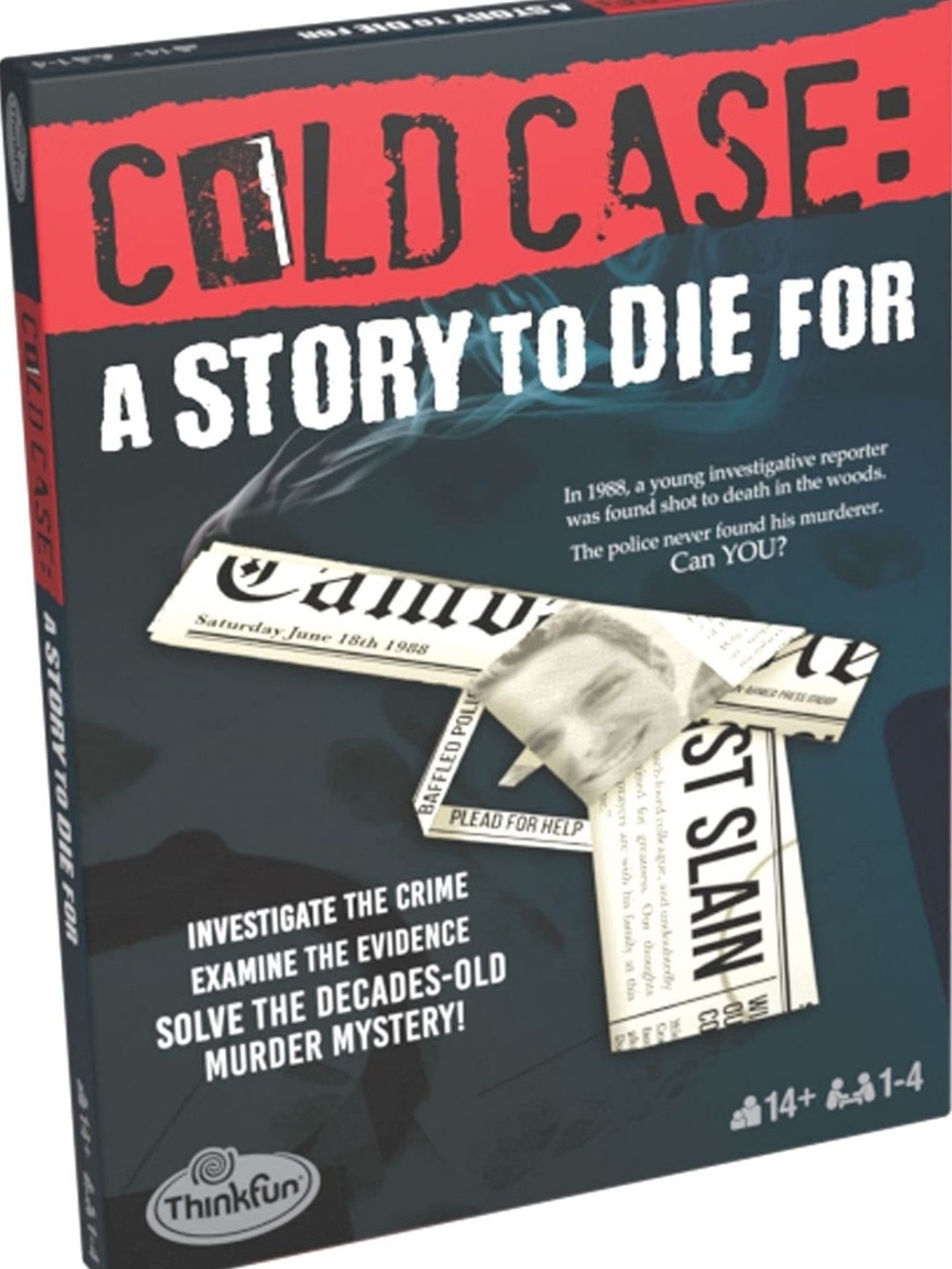 Think Fun Cold Case: A Story to Die For - Murder Mystery Game In A Box